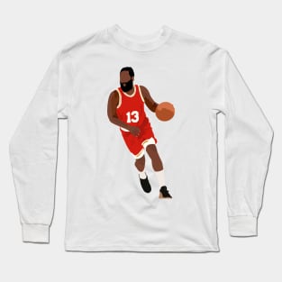 James Harden in Classic Rockets Throwback Uniform Long Sleeve T-Shirt